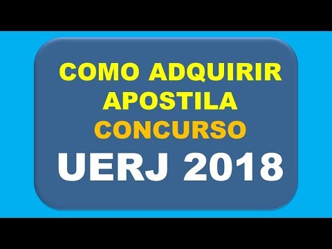 Baixar Apostila Concurso UERJ - Rio de Janeiro 2018