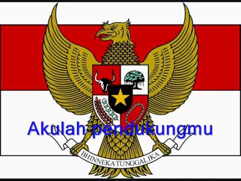 Garuda pancasila with lyric