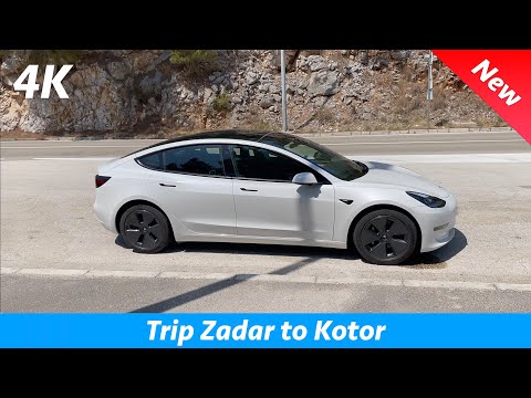 Tesla Model 3 Long Range 2021 - Road trip Zadar (Croatia) to Kotor (Montenegro)