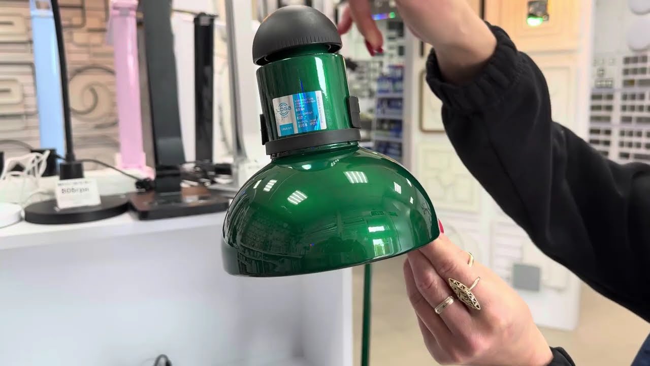 Настольная лампа на струбцине LOGA LIGHT CL-602 Изумруд (L-602)