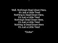 Tragically Hip Little Bones Lyric Video