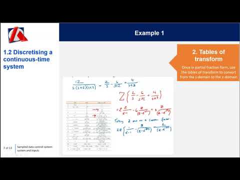 3. Sampled data control system: system and inputs