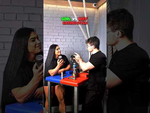 Strongest Girl and Akimbo Eating Style 🔥 #armwrestling
