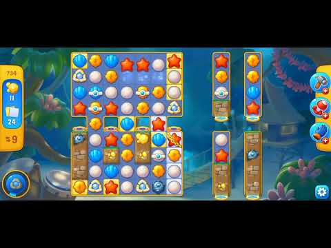 Fishdom level 734. Super Hard Level