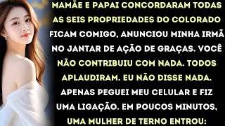 no dia de ação de graças, minha irmã disse “os aluguéis do colorado são meus até o momento em que a