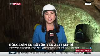 KONYA YER ALTI ŞEHRİNİN YENİ ODALARI İLK KEZ TRT HABER'DE