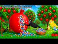 GOLDEN HOUSE OF CROWS STORY MORAL STORY IN TAMIL VILLAGE BIRDS CARTOON