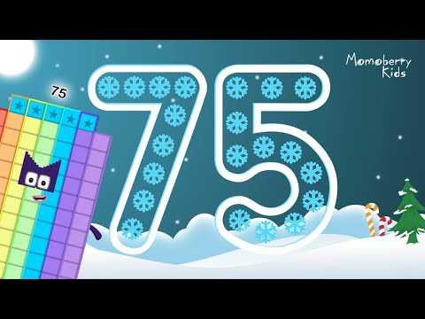 Numberblocks 75 Magic Run Special Christmas - Numberblocks Adventure | Number Counting Go Snowy