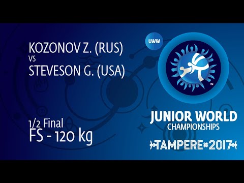 1/2 FS - 120 kg: G. STEVESON (USA) df. Z. KOZONOV (RUS) by VSU1, 21-10