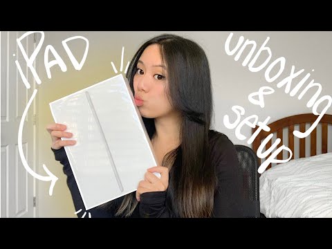 IPAD 9TH GEN UNBOXING AND SETUP || unboxing, setting up, and accessories
