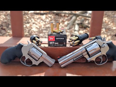 Old School U.S. Border Patrol Light .357 Mag Load - Winchester .357 Mag 110 gr SJHP - Ballistic Test