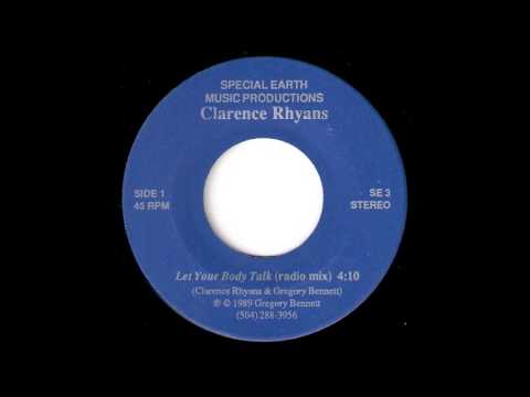 Clarence Rhyans - Let Your Body Talk (radio mix) [Special Earth] 1989 Electro Funk 45 Video