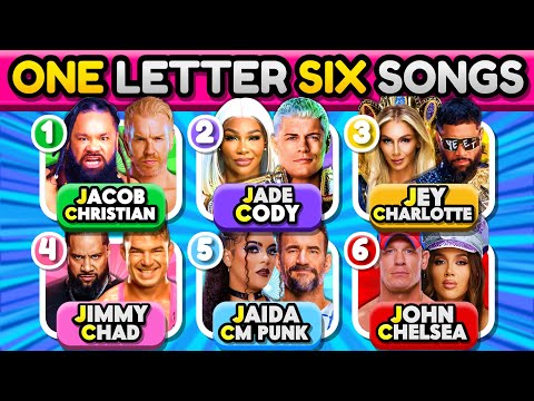 🎼💪 One Letter, Six WWE Superstars! Save One Your Favorite Song🔥 | A-Z WWE Music