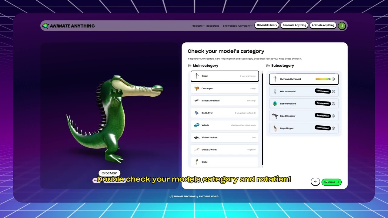 Generate and Animate Croc's with Anything World | Anything World