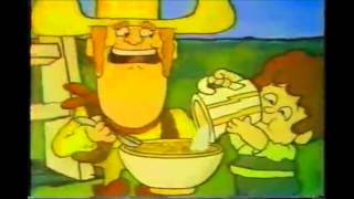 Jerry Reed Cartoon Commercial For Kellogs Corn Pops - 1977 - Vintage