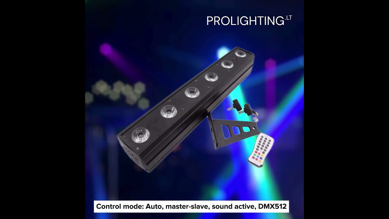 6x18W RGBWAUV Wifi Led Bar Su Akumuliatoriumi 6x18W RGBWAUV Wifi Led Bar Su Akumuliatoriumi