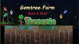 Terraria 1.4.1 | Gemtree Farm - Quick and easy tutorial! - Gems, Gemcorns, Gemtrees.
