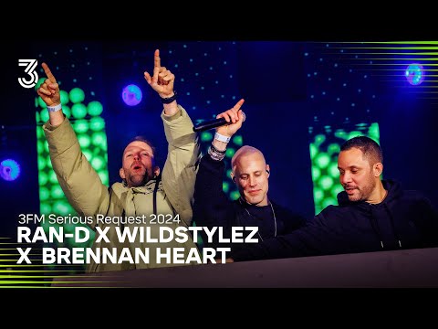 Ran-D x Wildstylez x Brennan Heart live met DJ-set I 3FM Serious Request