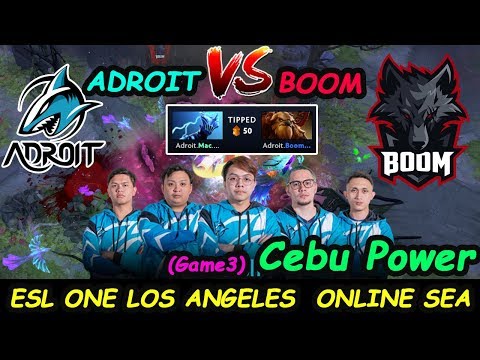 Adroit vs BOOM Esports | Mac [Razor] Cebu Power ESL One Los Angeles Group Stage SEA Game3 Dota2