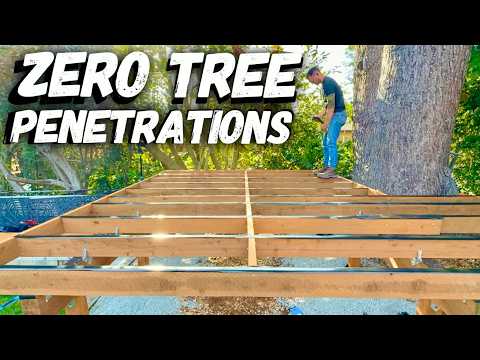 How To Build A Treehouse Deck From Scratch!