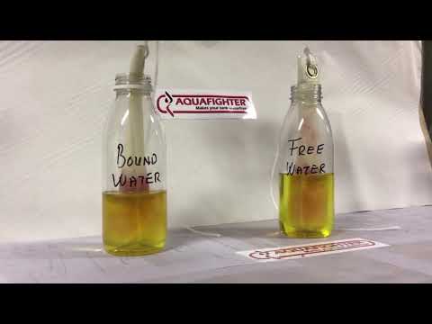 Aquafighter in action removing both free and bound water.