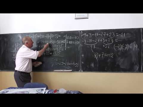 Lectia 252 - Semnele la algebra, Tabla inmultirii si o problema interesanta clasa 3