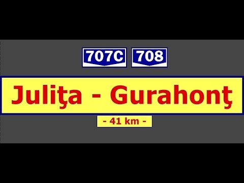 DJ 707C & DJ 708: Juliţa - Slatina de Mureş - Gurahonţ (Aug. 16, 2016)