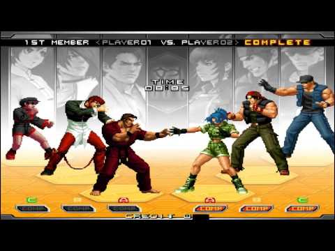 King of fighters 2002 Um retas Abraham (p1) vs Carlos y Chapa (p2)