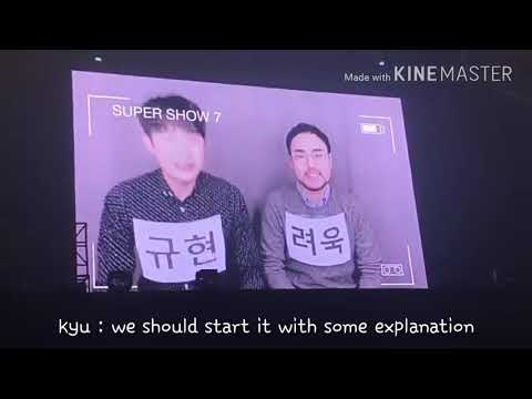 171215 Super Junior Manager dubbing Kyuhyun and Ryeowook voice at SS7Seoul