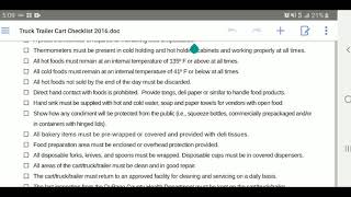 Health Department Guidelines for starting a Food Truck