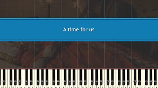 A time for us - Andy Williams | Piano tutorial