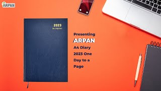 Arpan 2023 Diary, A4 One Day to a Page Diary ST-2193BE