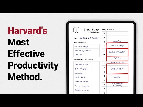 Timeboxing: Harvard's Most Effective Productivity Method