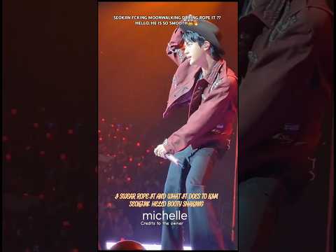 Seokjin Moonwalk during ROPE IT🤠 HE IS SO SMOOTH🔥 #bts #jin #concert #viral #trending #shorts