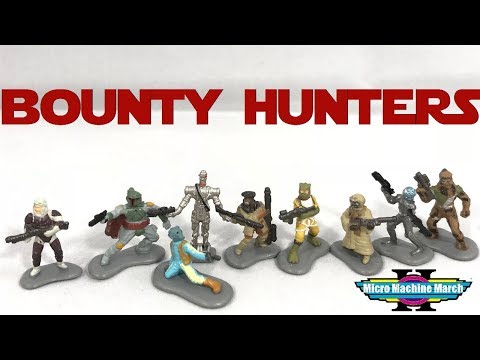 Star Wars Micro Machines Bounty Hunter Figure Set