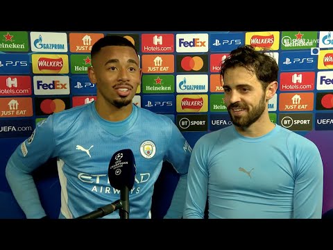 "Thanks Bernardo!" 🤝 Jesus and Silva reflect on match-winning moment vs PSG!