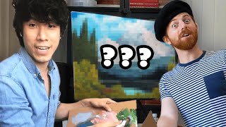 The Try Guys High Bob Ross Paint Challenge
