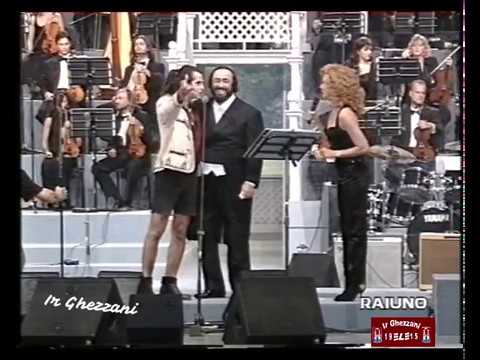 LITFIBA Piero Pelu  Io te vurria vasa  Live PAVAROTTI And FRIENDS FOR WAR CHILD