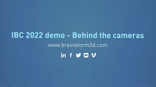 Brainstorm demo at IBC 2022 Behind the cameras