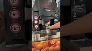 i found a FRESH juice vending machine 😬