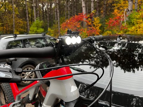 First Ride with the Gloworm lights.