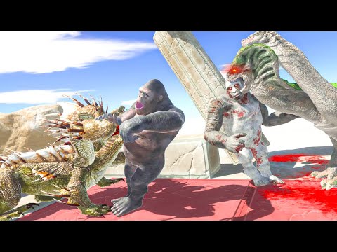 OLD + NEW GORO Vs OLD + NEW HYDRA 6x ROUNDS - Animal Revolt Battle Simulator