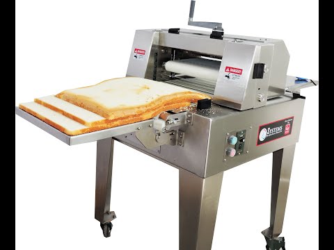 Semi-automatic electric horizontal cake slicing machine