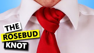 ネクタイの結び方 - ローズバッドノット