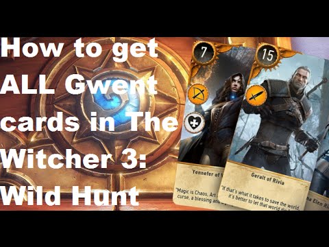 Card Collector Trophy / Achievement - How To Get All Gwent Cards - The Witcher 3: Wild Hunt