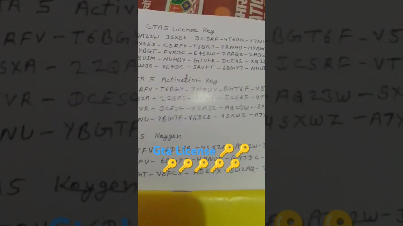 GTA license key #gta5 #games #gtarp