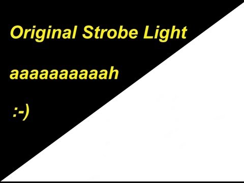 STROBE LIGHT EFFECT ! SEIZURE WARNING !!! the original black and white online strobe