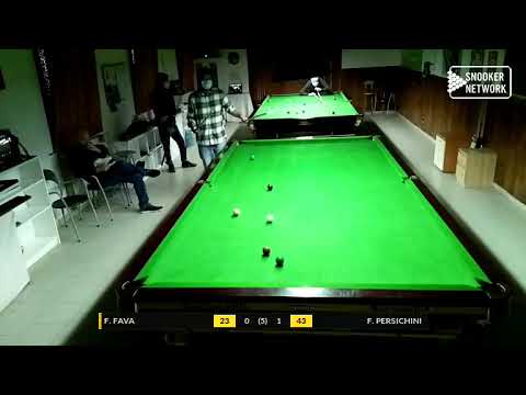 TEST SNOOKER CLUB - REG. FIBIS TOSCANA CAT. B 2020/21 - F. FAVA vs F. PERSICHINI