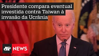 Biden diz que China flerta com perigo sobre Taiwan