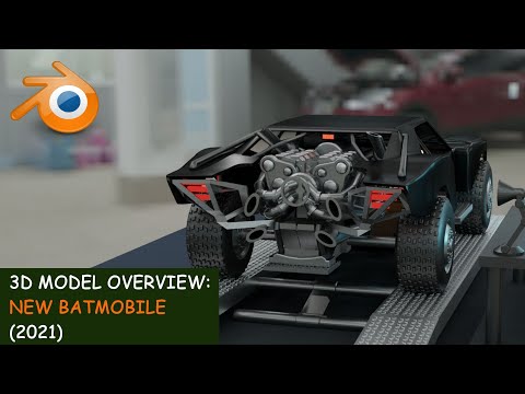 New Batmobile (2021) - Toy Kit Model